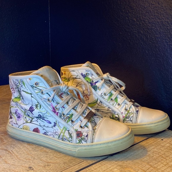 Gucci floral sneakers - Picture 1 of 13